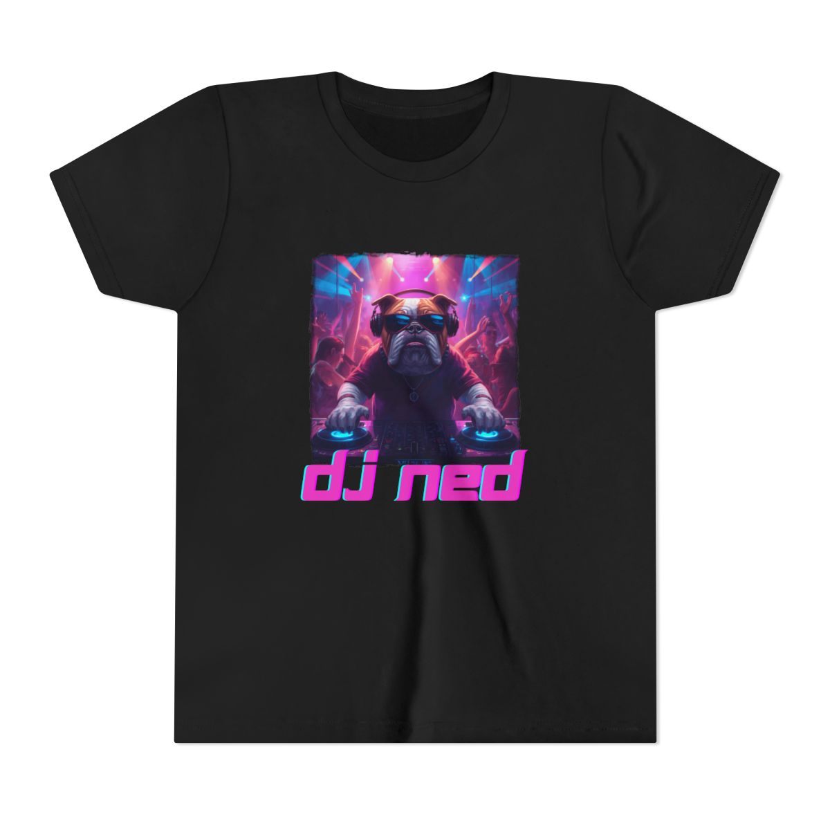 DJ NED Youth Bella Canvas T-Shirt mockup