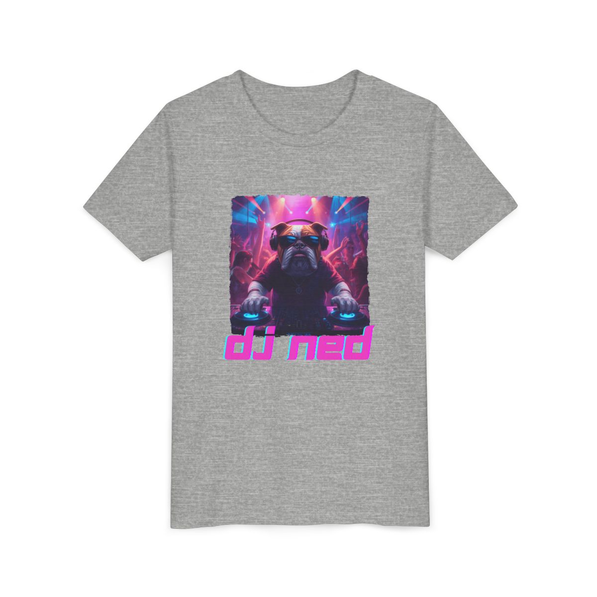 DJ NED Youth Bella Canvas T-Shirt mockup
