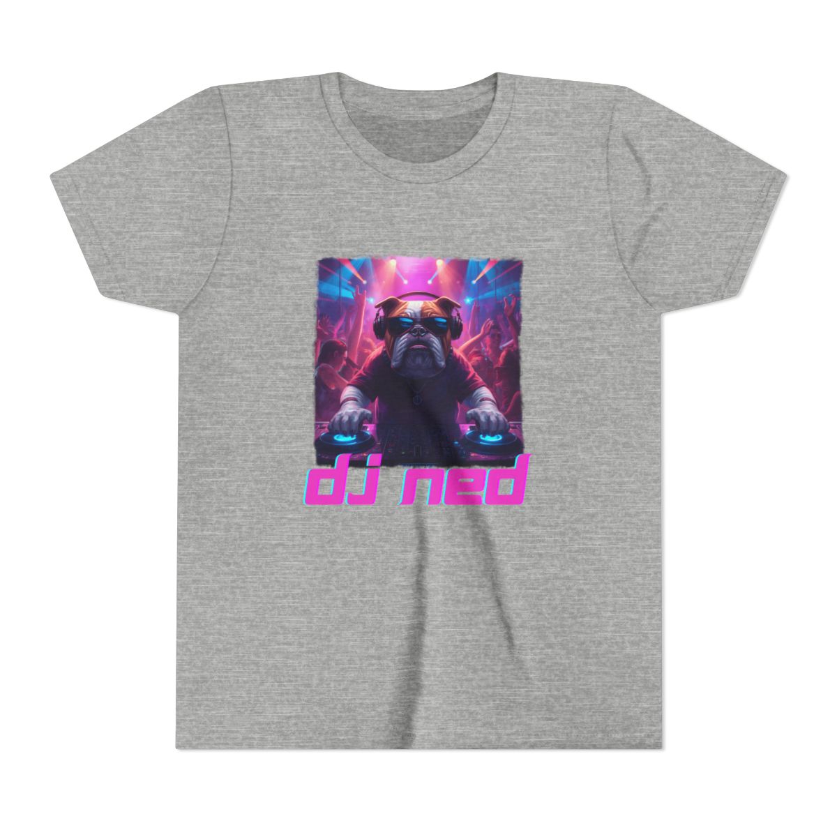 DJ NED Youth Bella Canvas T-Shirt mockup
