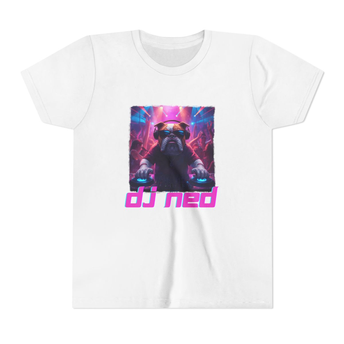 DJ NED Youth Bella Canvas T-Shirt mockup