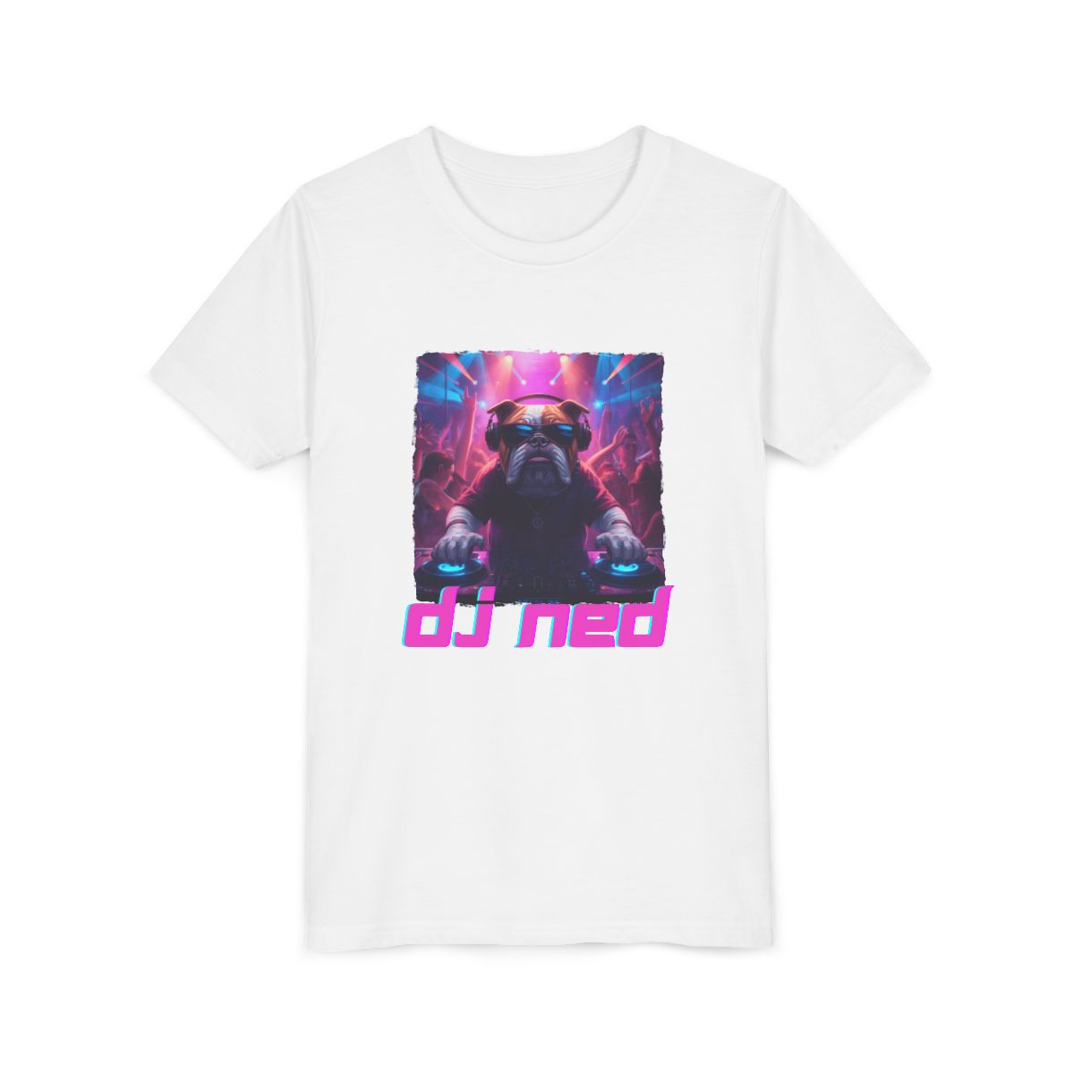 DJ NED Youth Bella Canvas T-Shirt mockup
