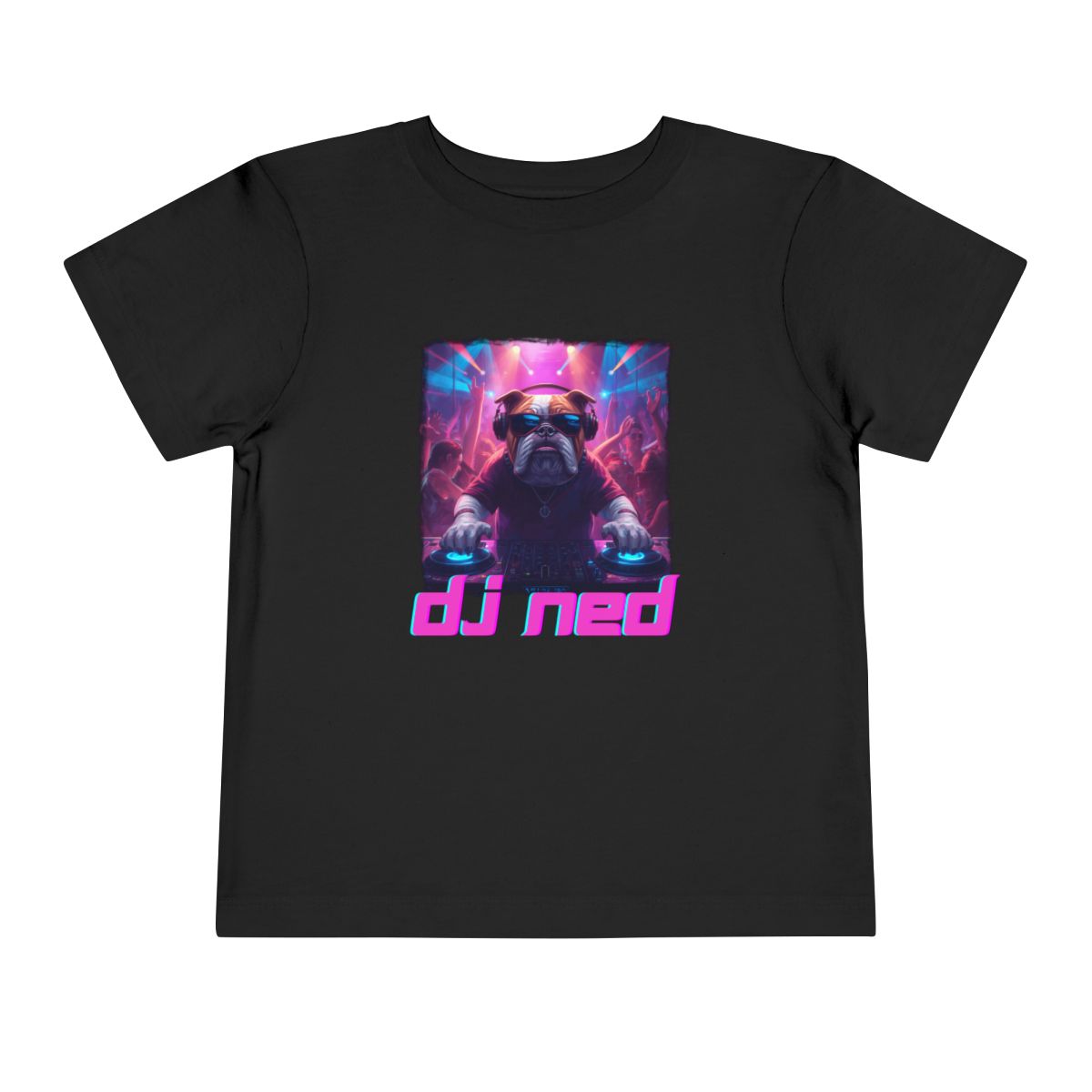 DJ NED Toddler Bella Canvas T-Shirt mockup
