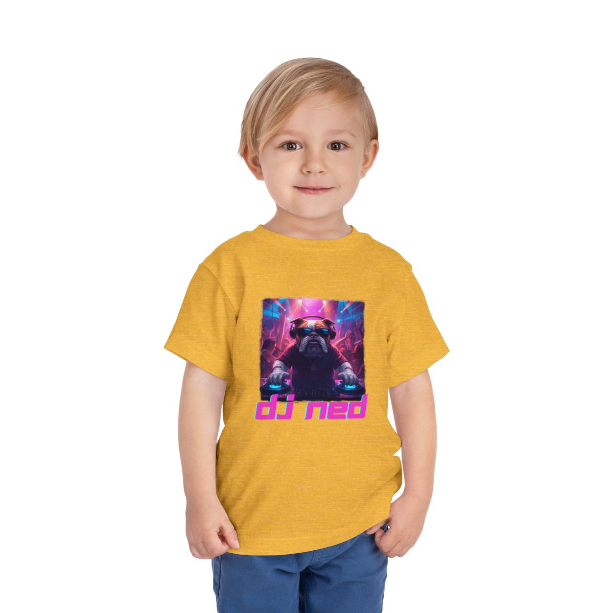 DJ NED Toddler Bella Canvas T-Shirt mockup