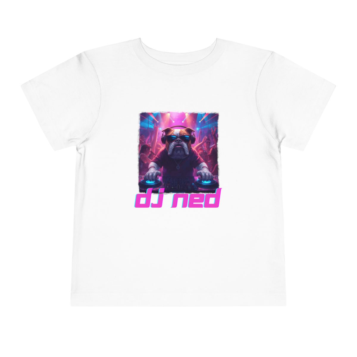 DJ NED Toddler Bella Canvas T-Shirt mockup