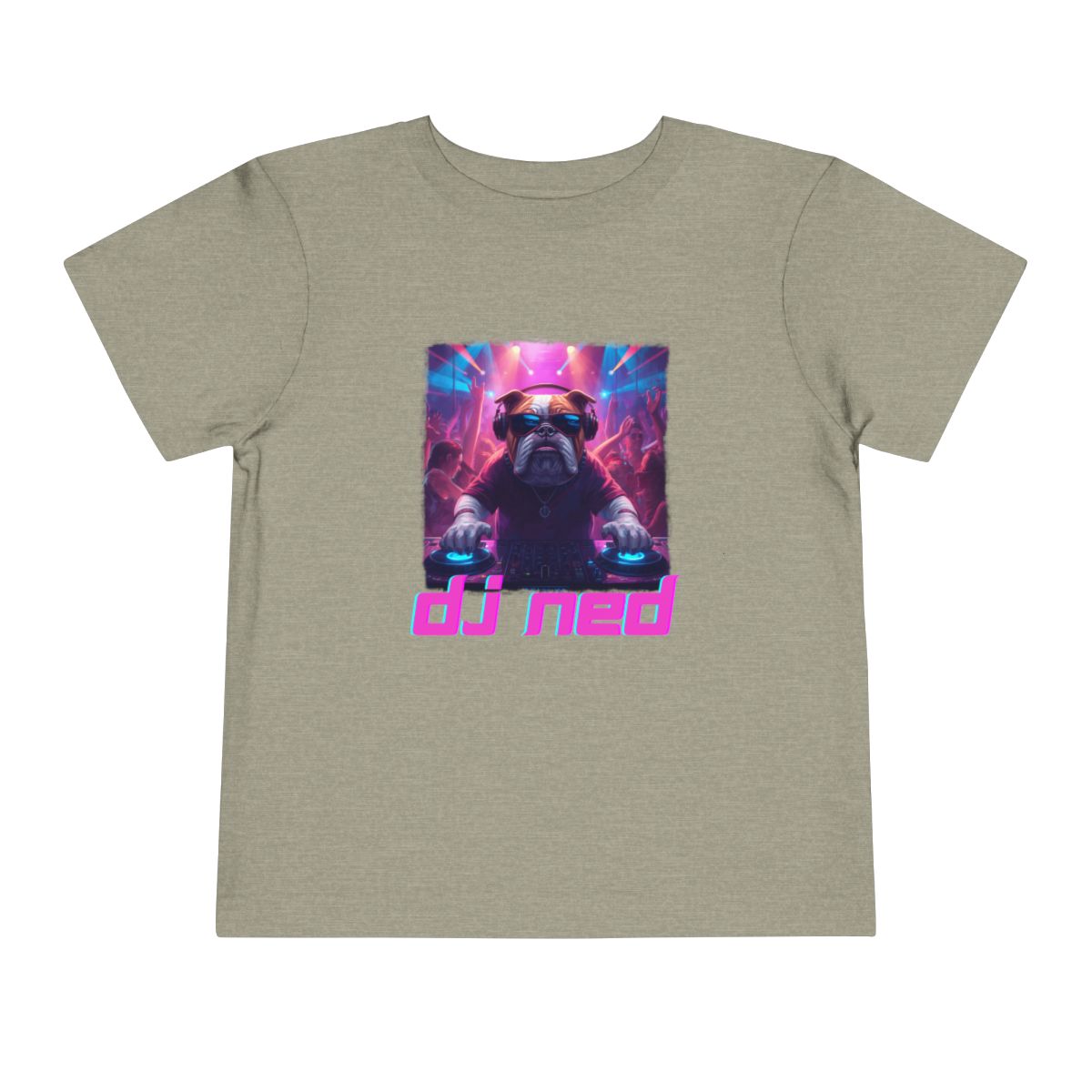 DJ NED Toddler Bella Canvas T-Shirt mockup