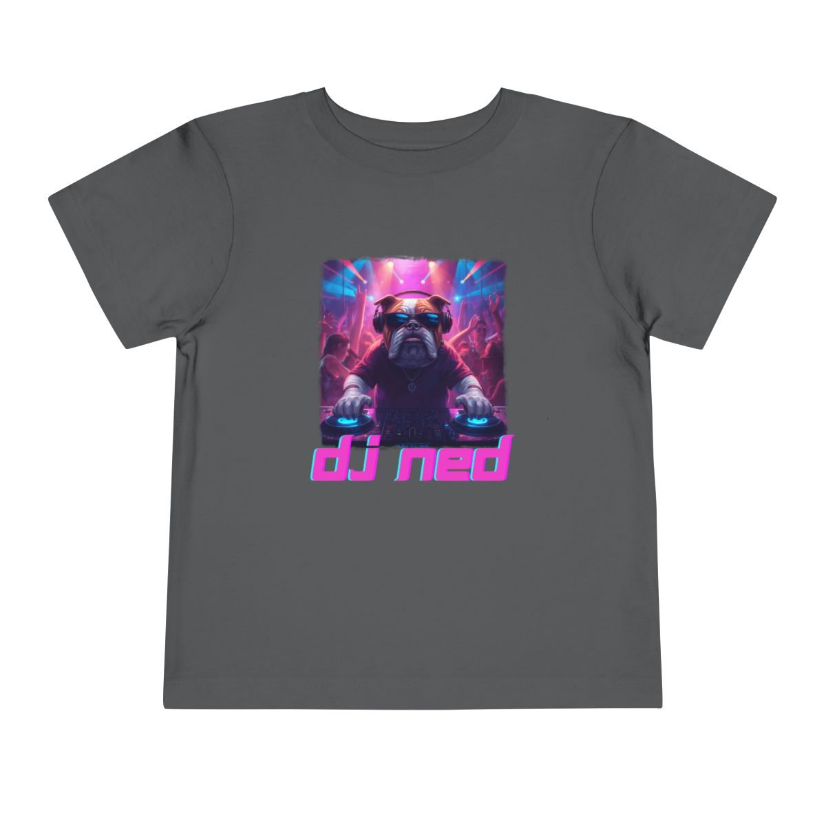 DJ NED Toddler Bella Canvas T-Shirt mockup
