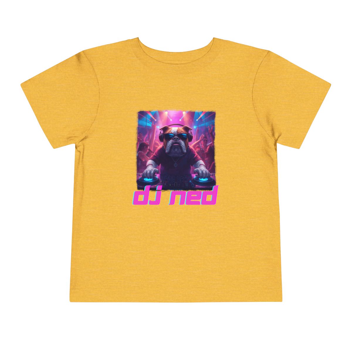 DJ NED Toddler Bella Canvas T-Shirt mockup