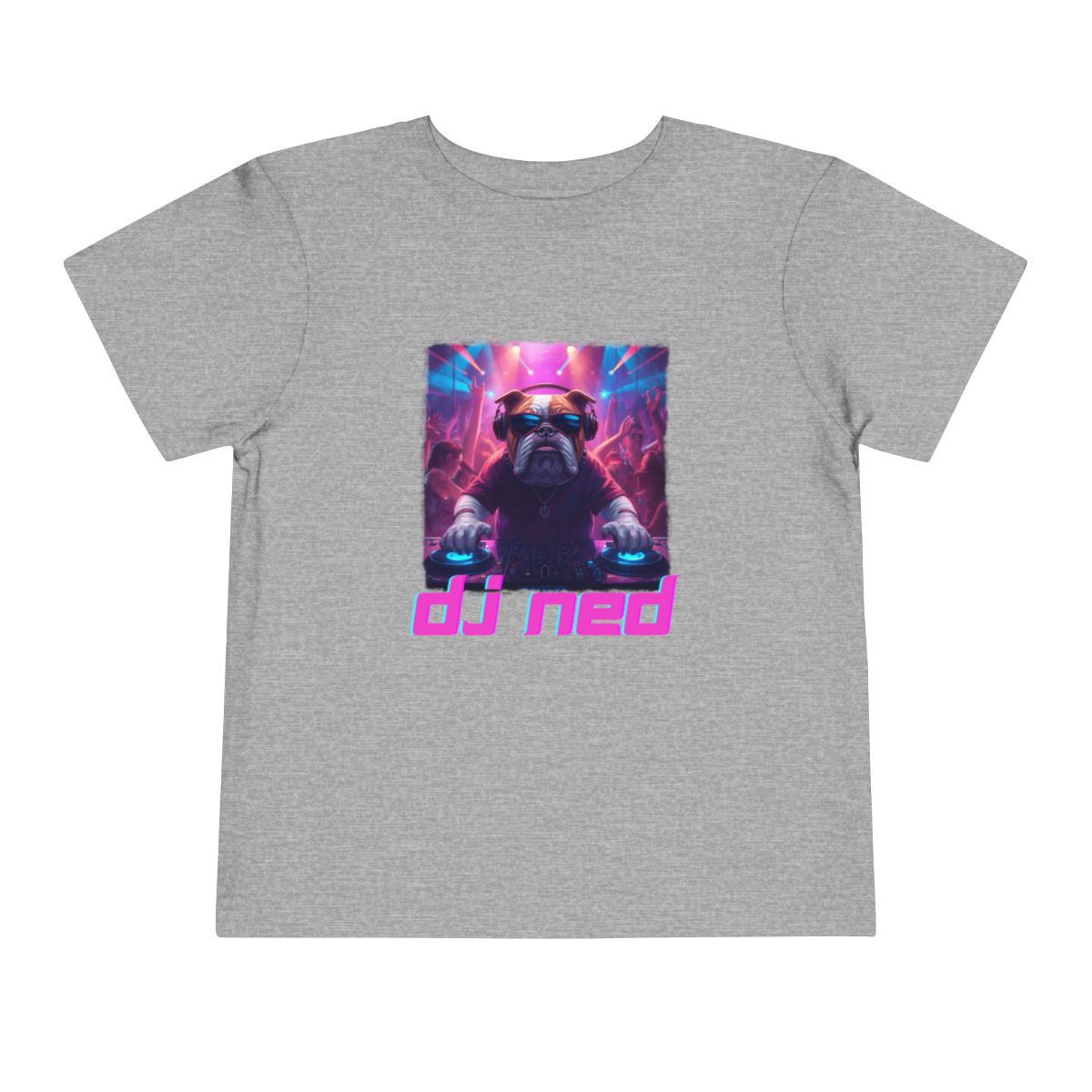 DJ NED Toddler Bella Canvas T-Shirt mockup
