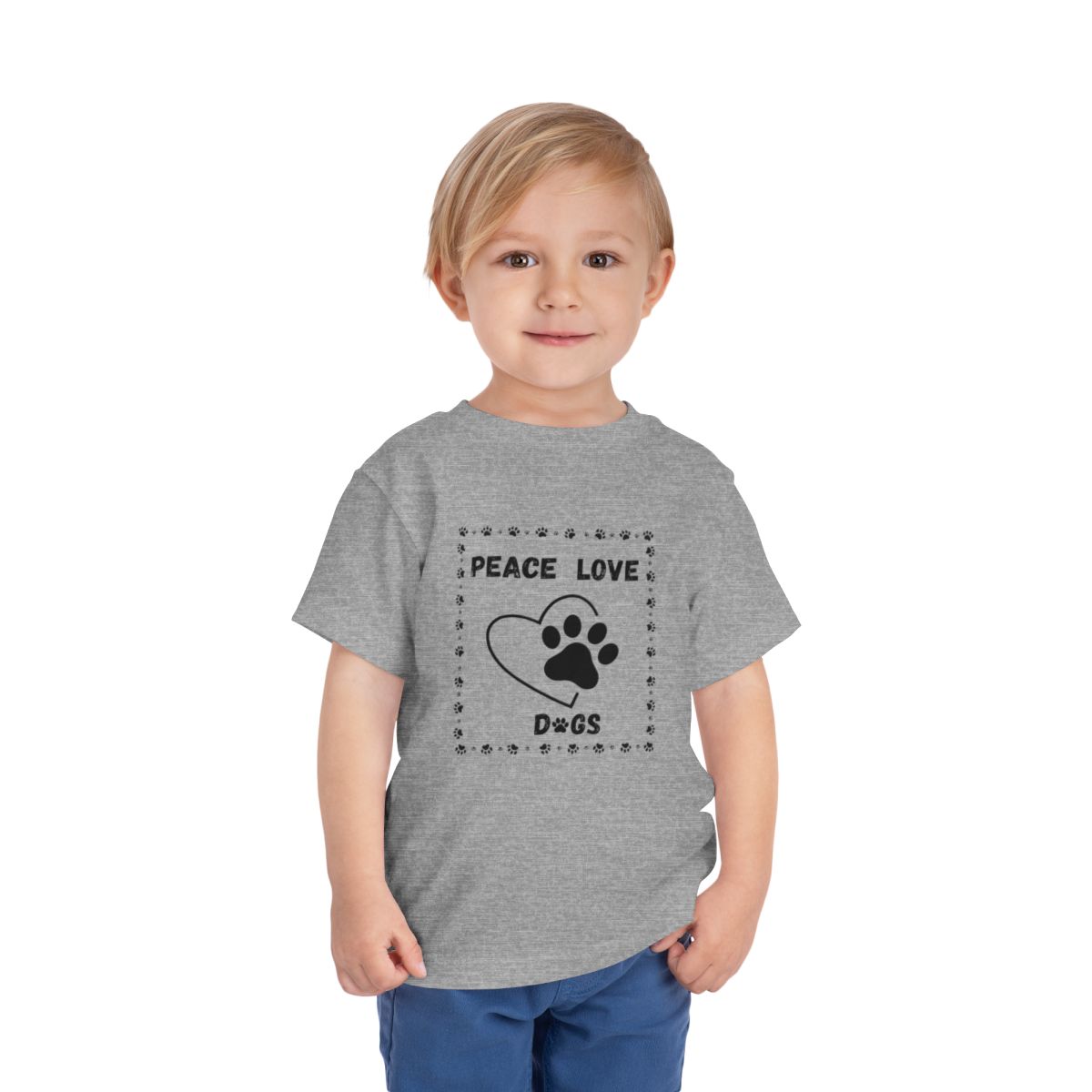Peace love Toddler Bella Canvas T-Shirt mockup