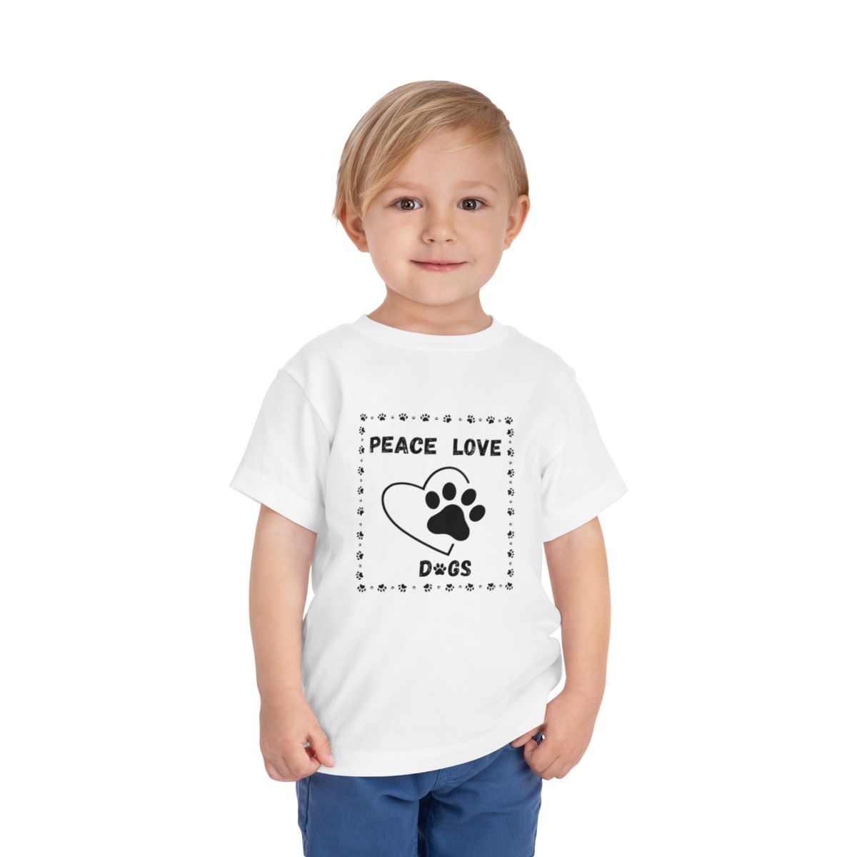 Peace love Toddler Bella Canvas T-Shirt mockup