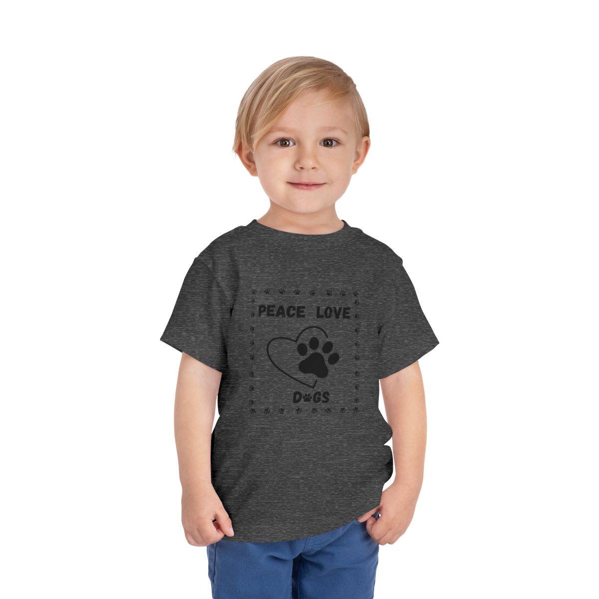Peace love Toddler Bella Canvas T-Shirt mockup
