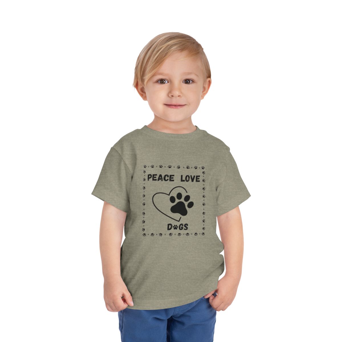 Peace love Toddler Bella Canvas T-Shirt mockup