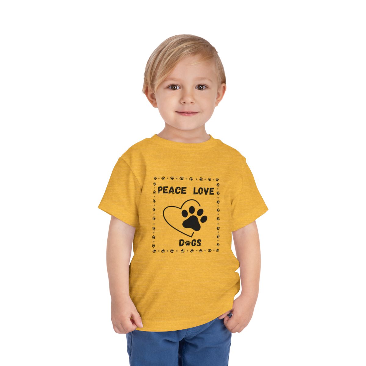 Peace love Toddler Bella Canvas T-Shirt mockup