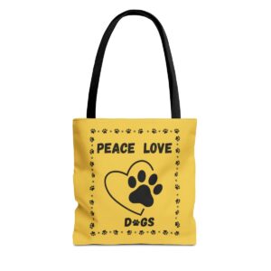 Peace love Tote Bag mockup