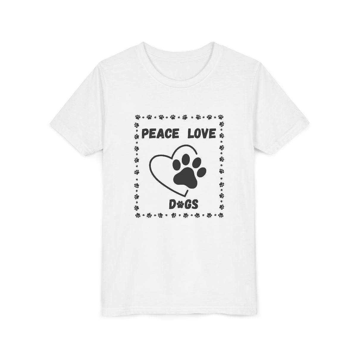 Peace love Youth Bella Canvas T-Shirt mockup
