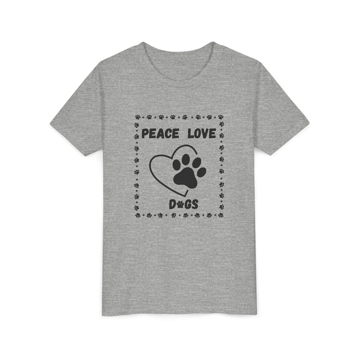 Peace love Youth Bella Canvas T-Shirt mockup