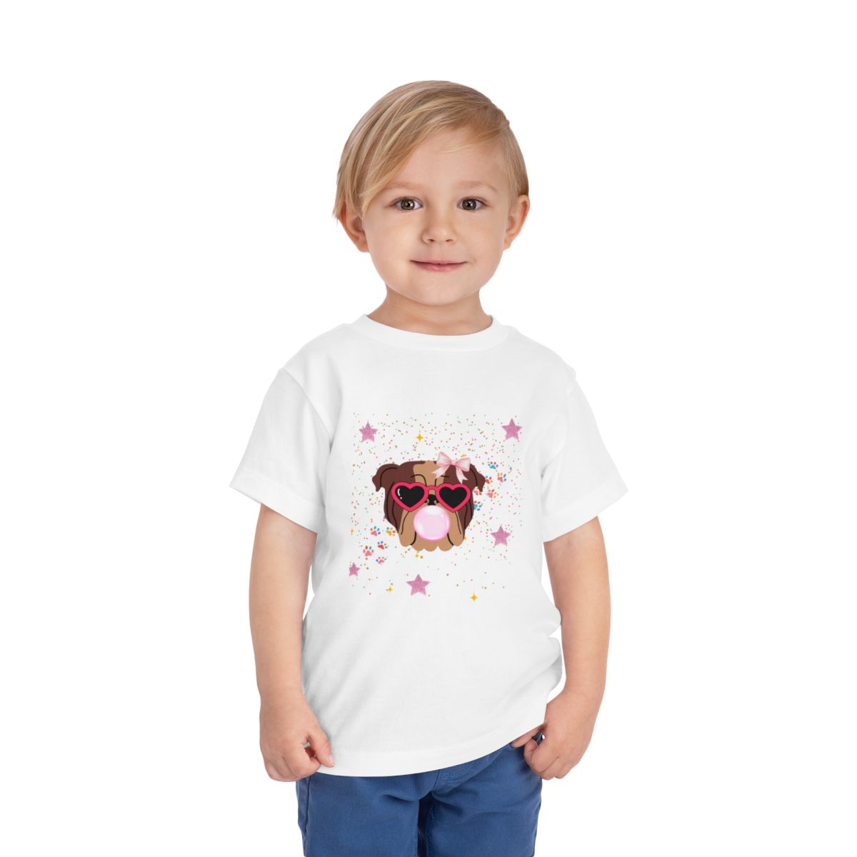Bubblegum Toddler Bella Canvas T-Shirt mockup