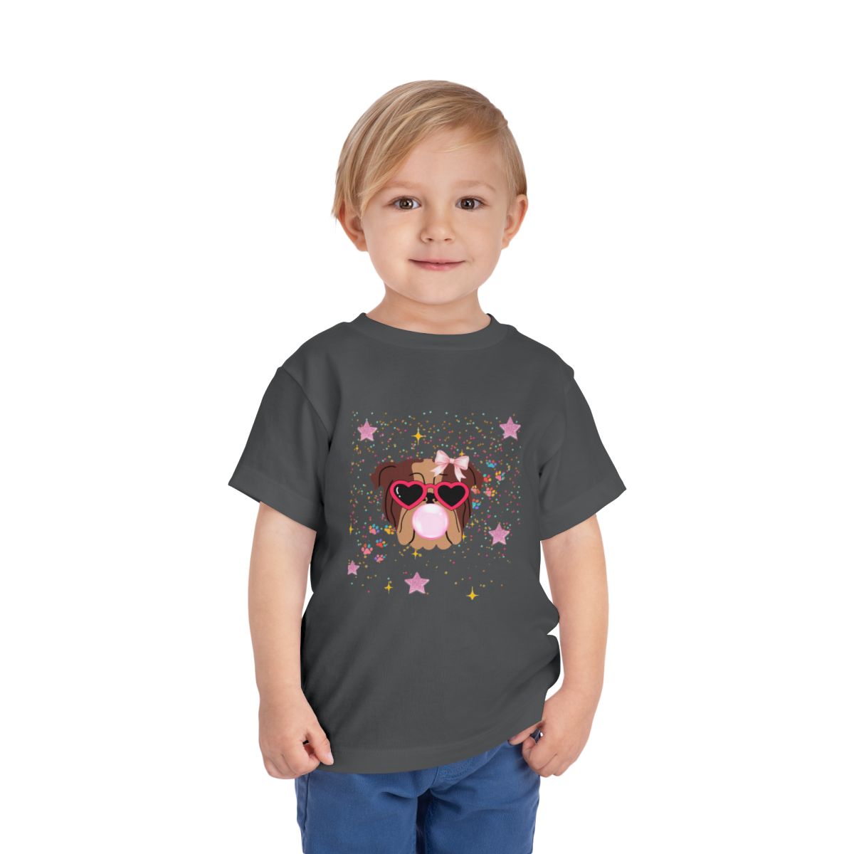 Bubblegum Toddler Bella Canvas T-Shirt mockup