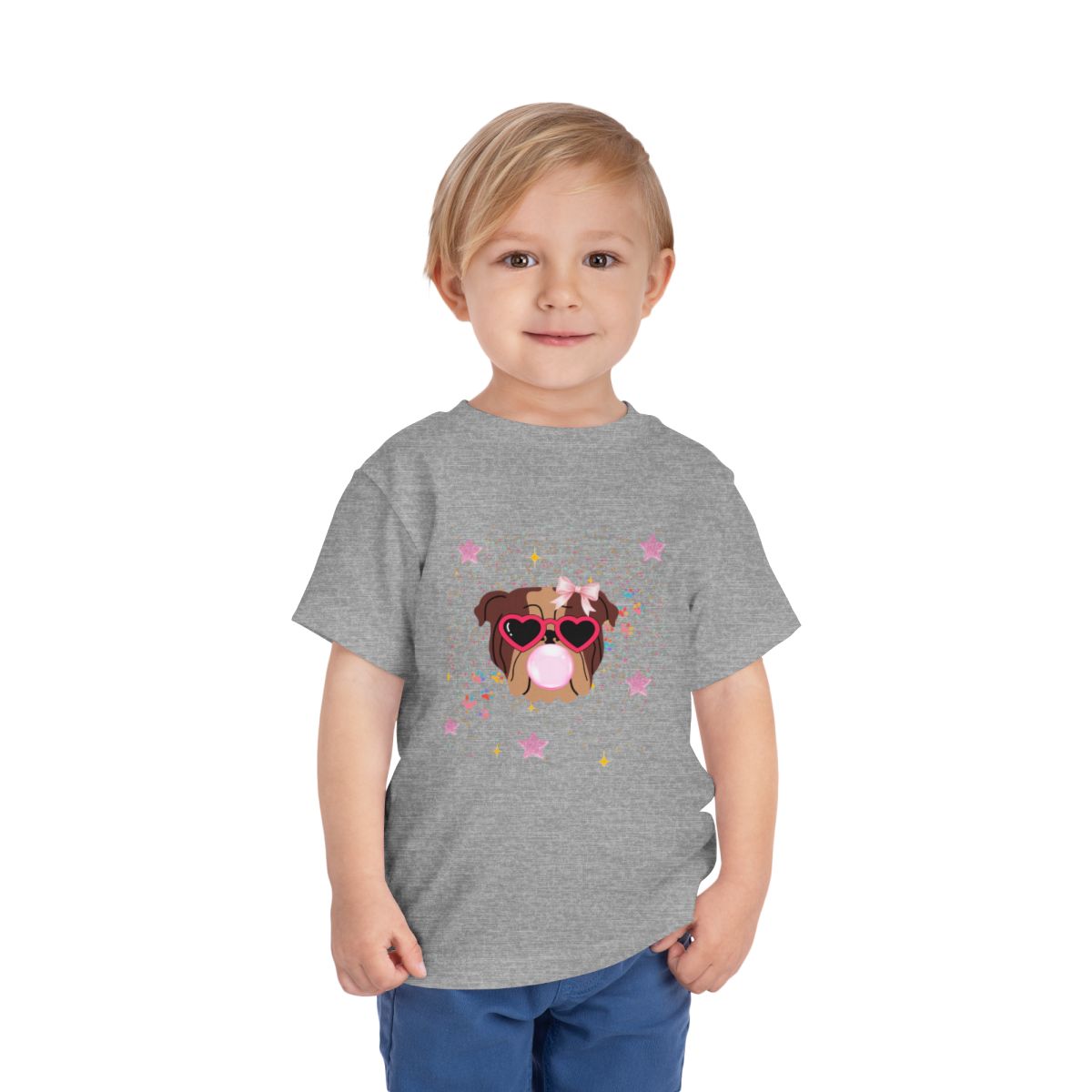Bubblegum Toddler Bella Canvas T-Shirt mockup