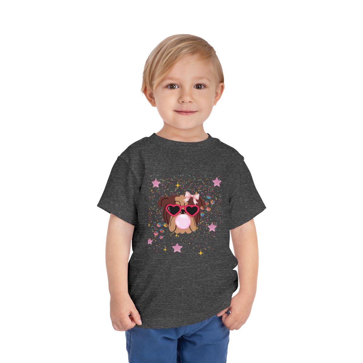 Bubblegum Toddler Bella Canvas T-Shirt mockup