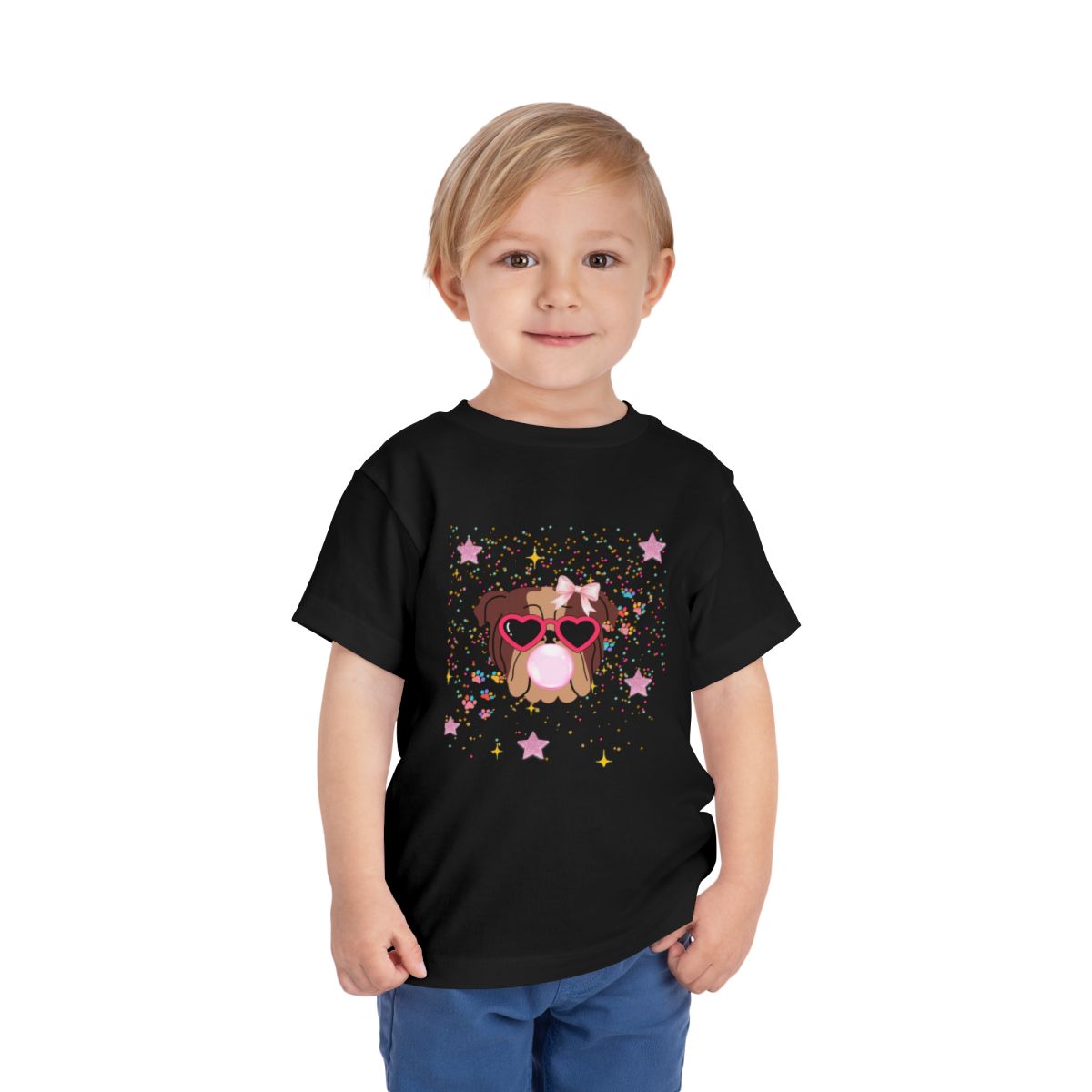 Bubblegum Toddler Bella Canvas T-Shirt mockup
