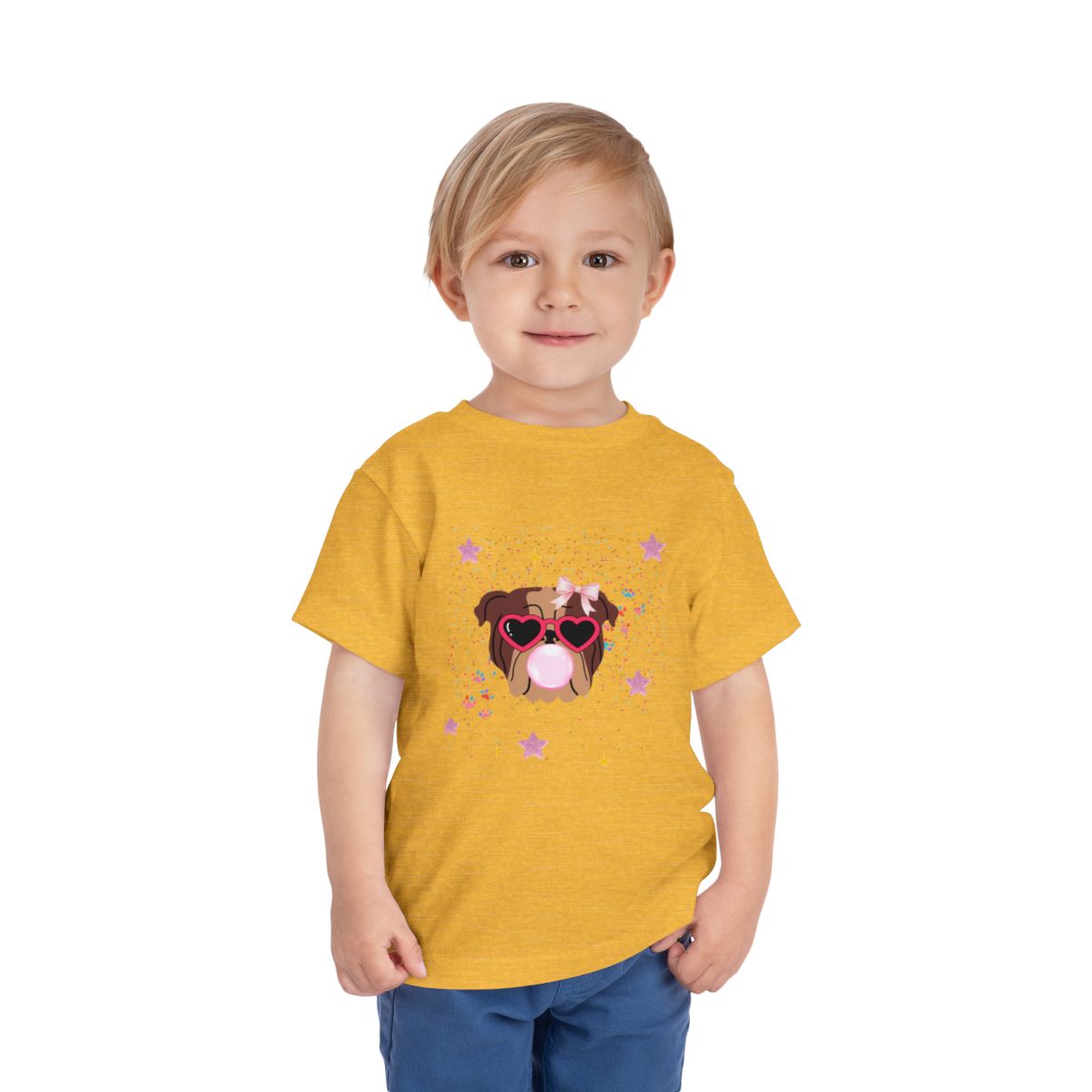 Bubblegum Toddler Bella Canvas T-Shirt mockup