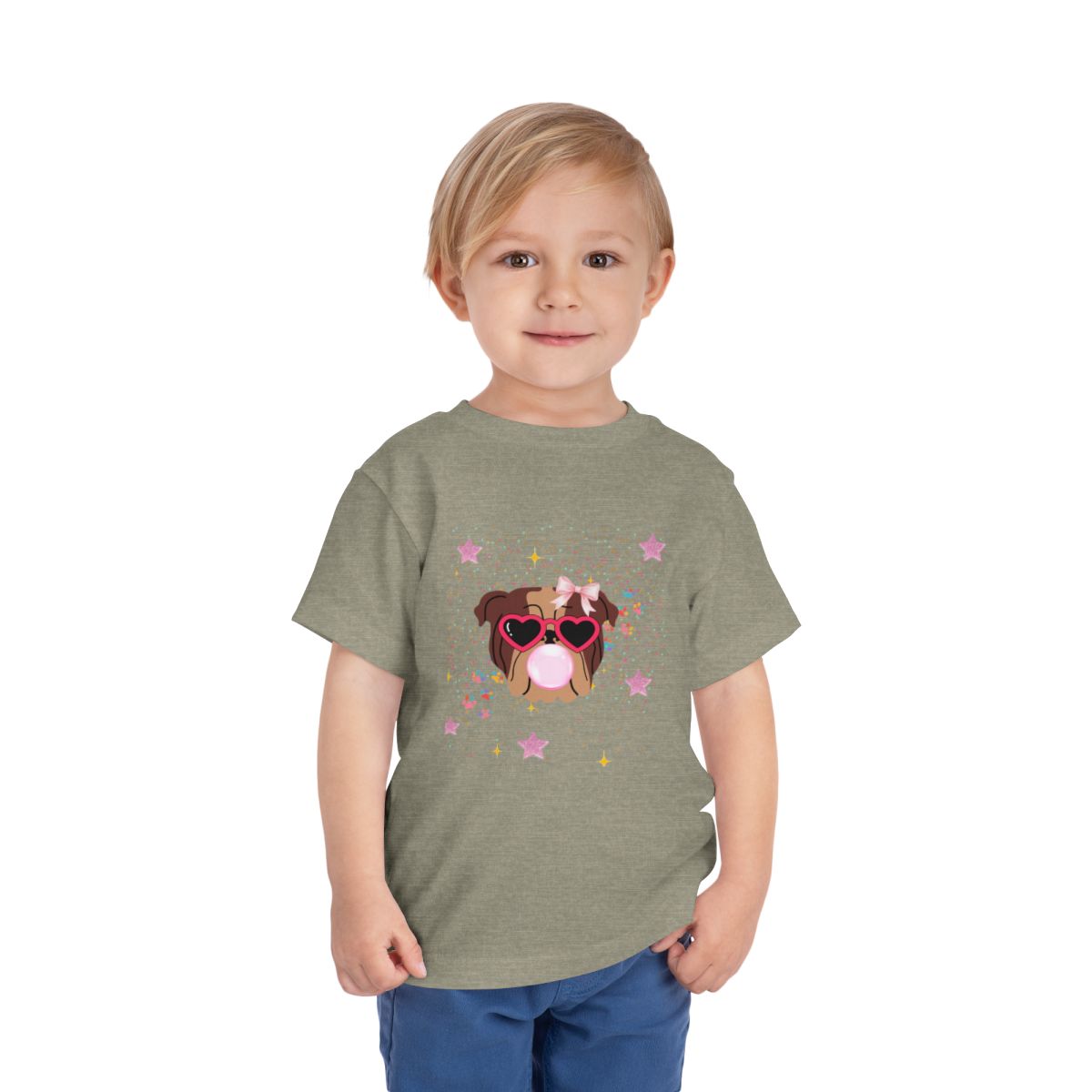 Bubblegum Toddler Bella Canvas T-Shirt mockup
