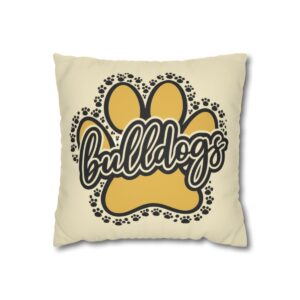 Paw Print Faux Suede Pillowcase mockup