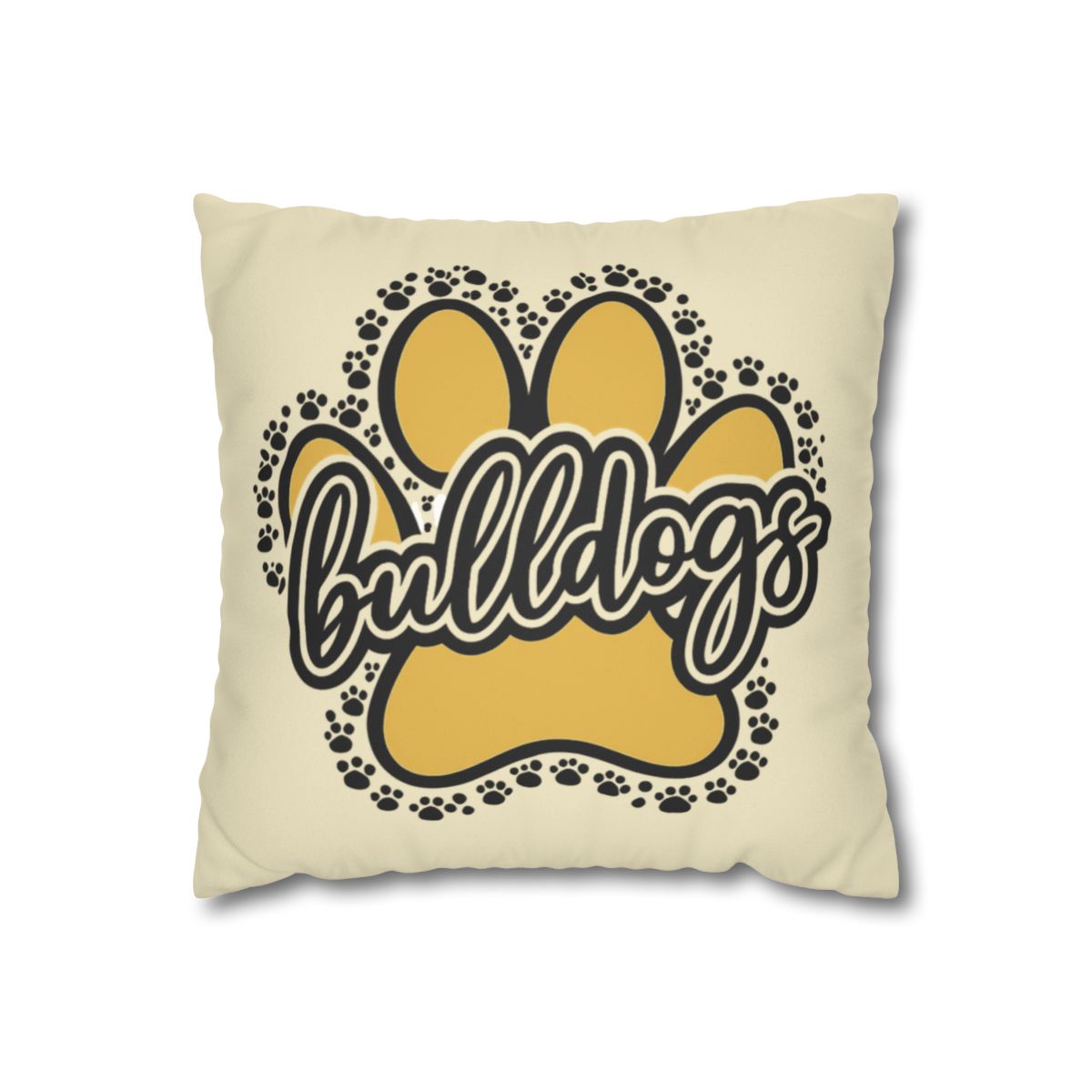 Paw Print Faux Suede Pillowcase mockup