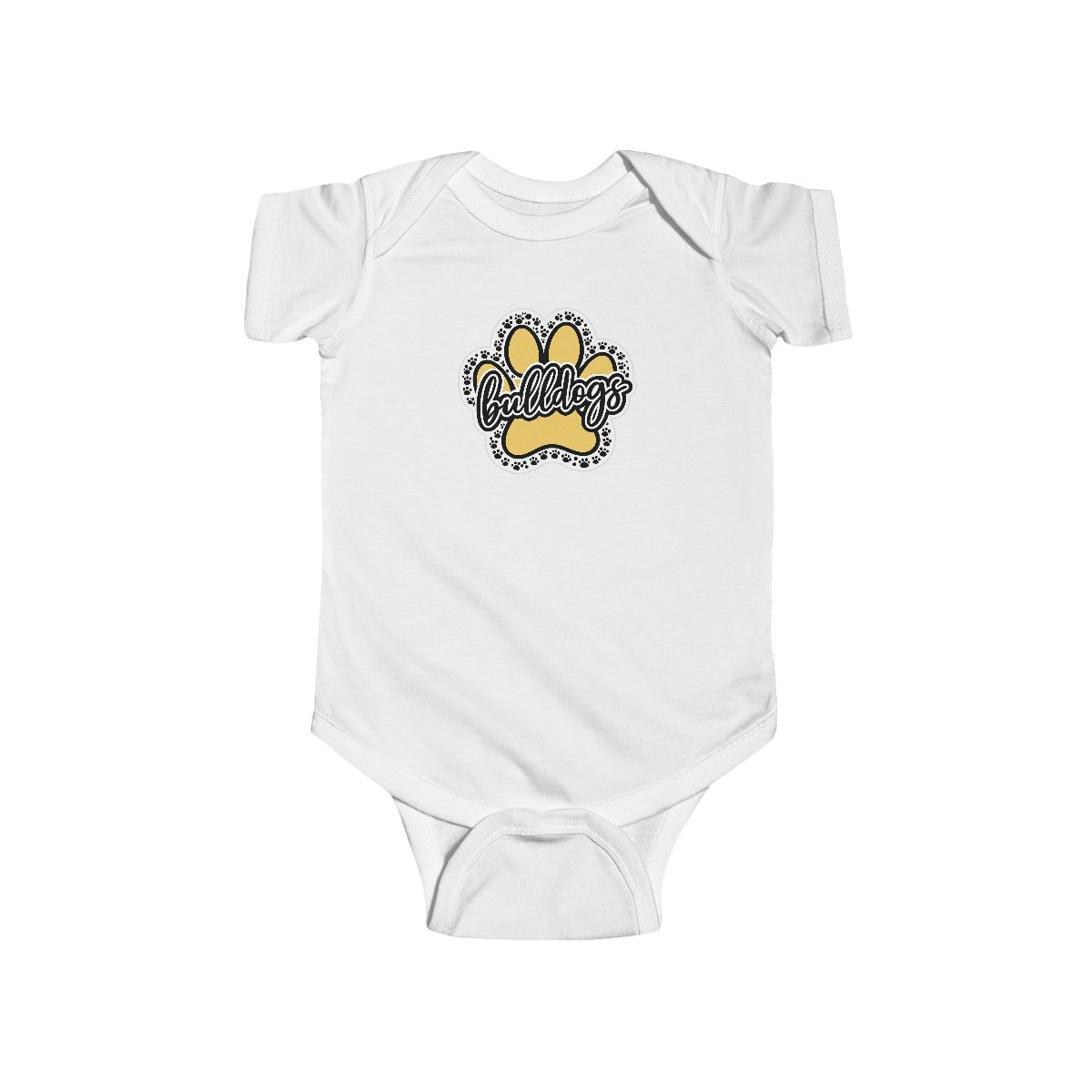 Paw Print Baby Rabbit Skins Bodysuit mockup