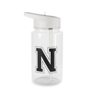College Black N Generic brand Tritan Water Bottle mockup