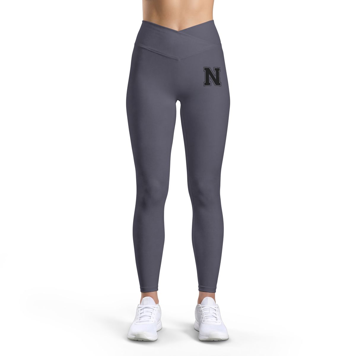 College Black N TriDri Women’s Luxe Leggings mockup