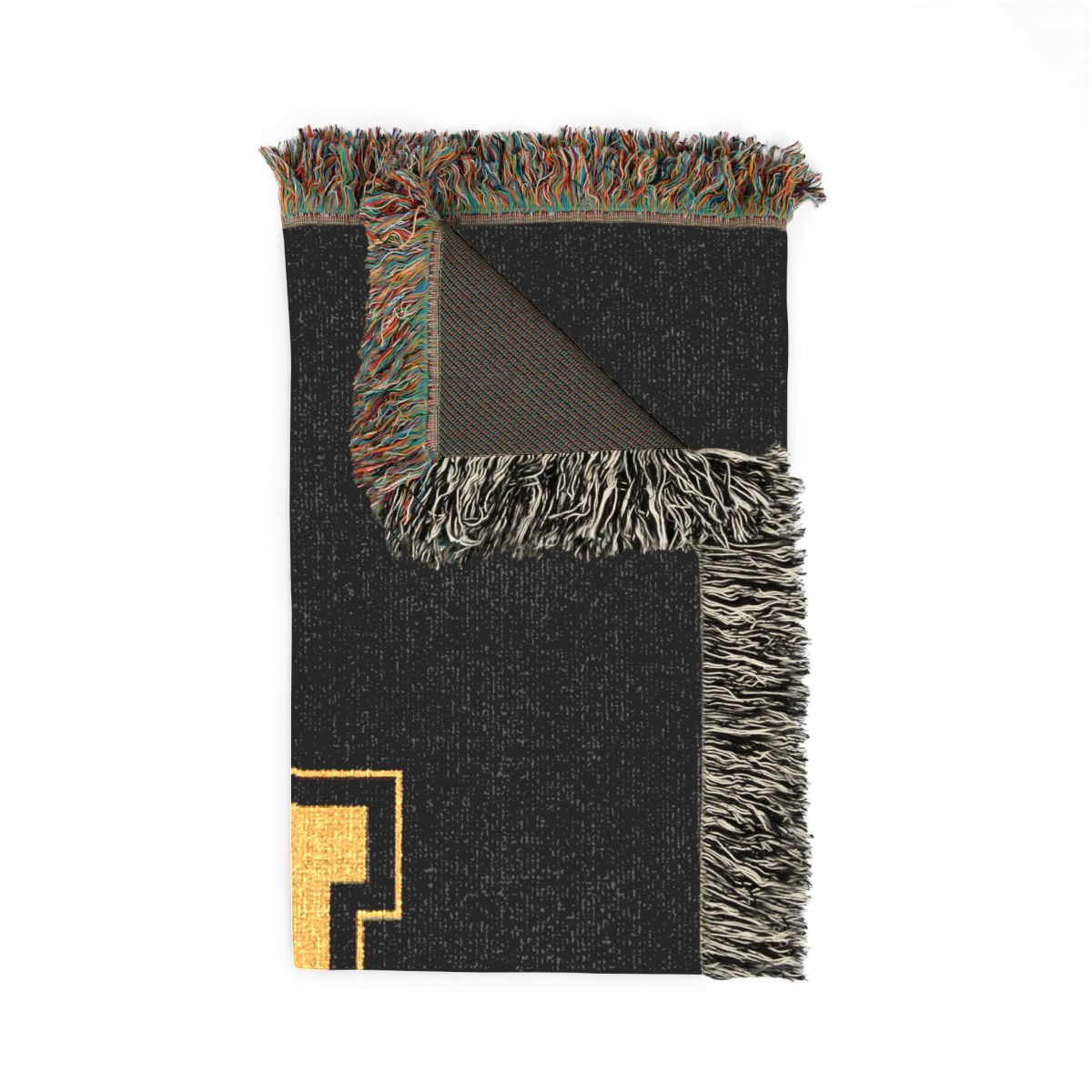 College Gold N Generic brand Woven Blanket mockup