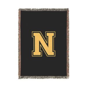 College Gold N Generic brand Woven Blanket mockup