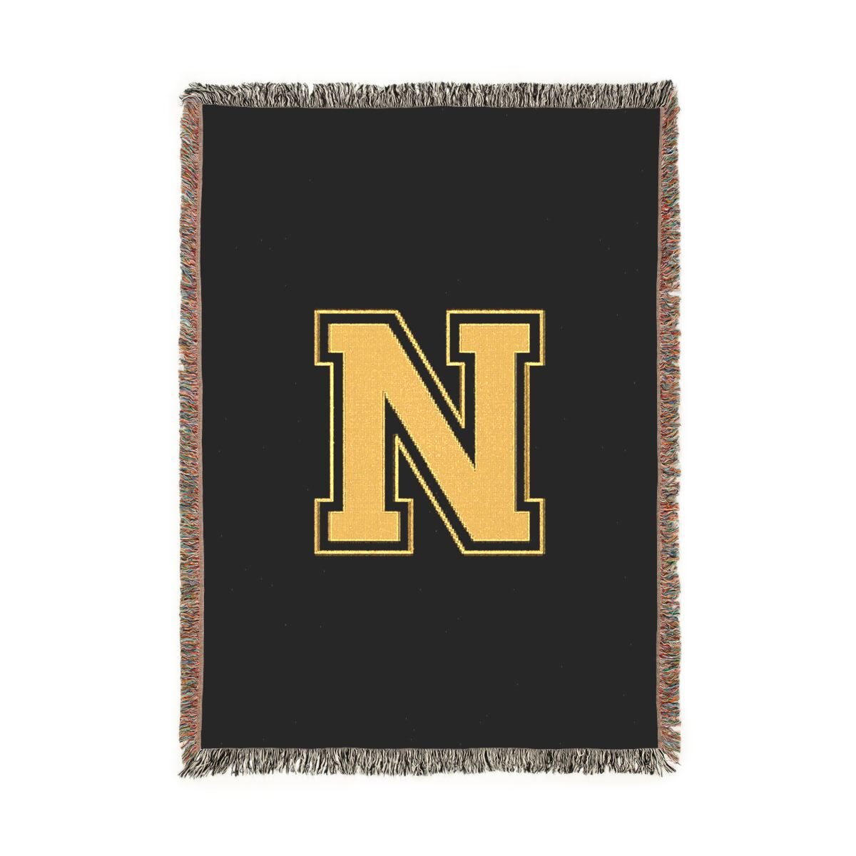College Gold N Generic brand Woven Blanket mockup