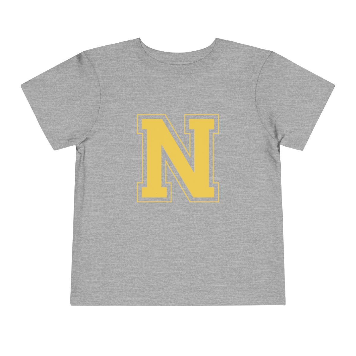College Gold N Toddler Bella Canvas T-Shirt mockup