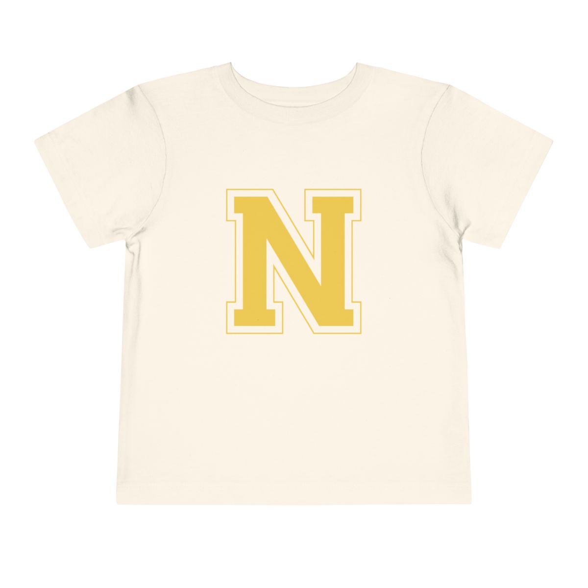 College Gold N Toddler Bella Canvas T-Shirt mockup