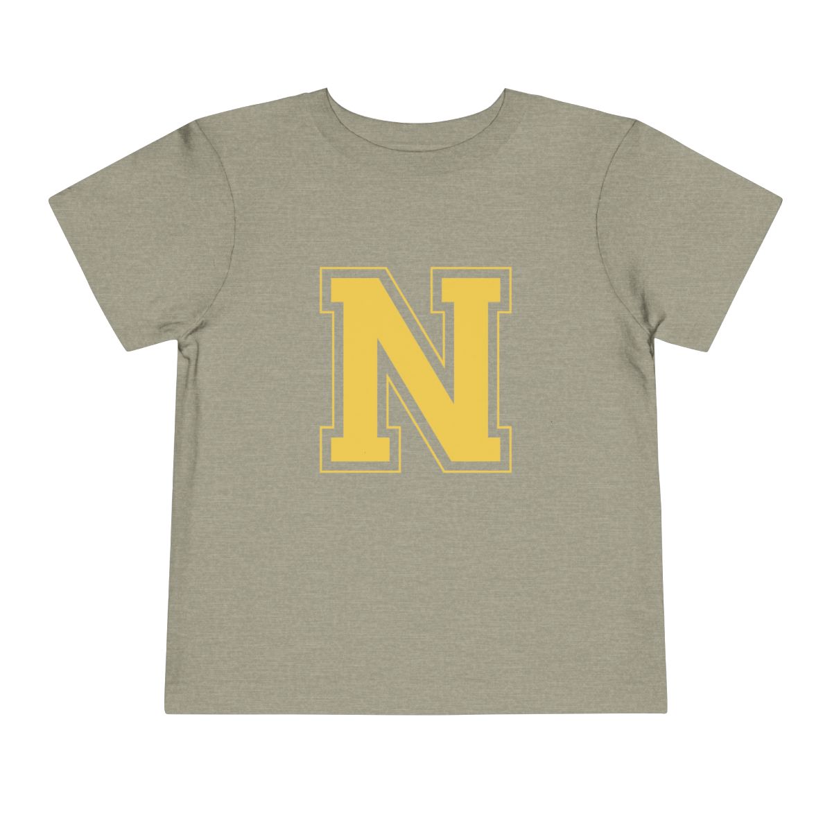 College Gold N Toddler Bella Canvas T-Shirt mockup