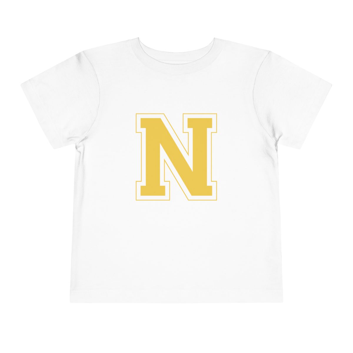 College Gold N Toddler Bella Canvas T-Shirt mockup