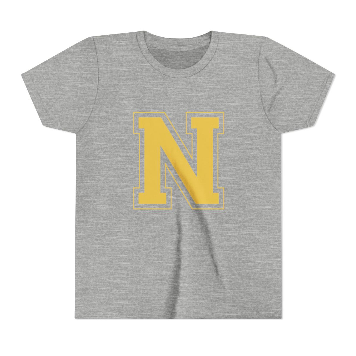 College Gold N Youth Bella Canvas T-Shirt mockup