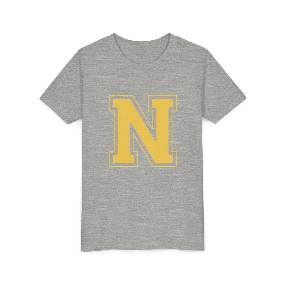 College Gold N Youth Bella Canvas T-Shirt mockup