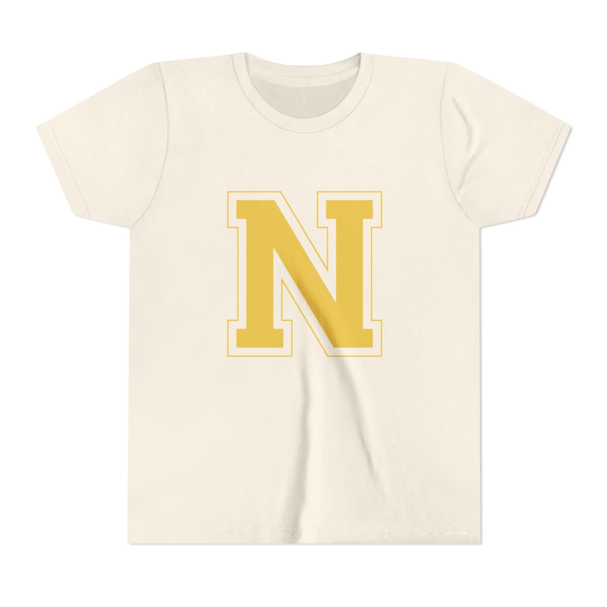 College Gold N Youth Bella Canvas T-Shirt mockup
