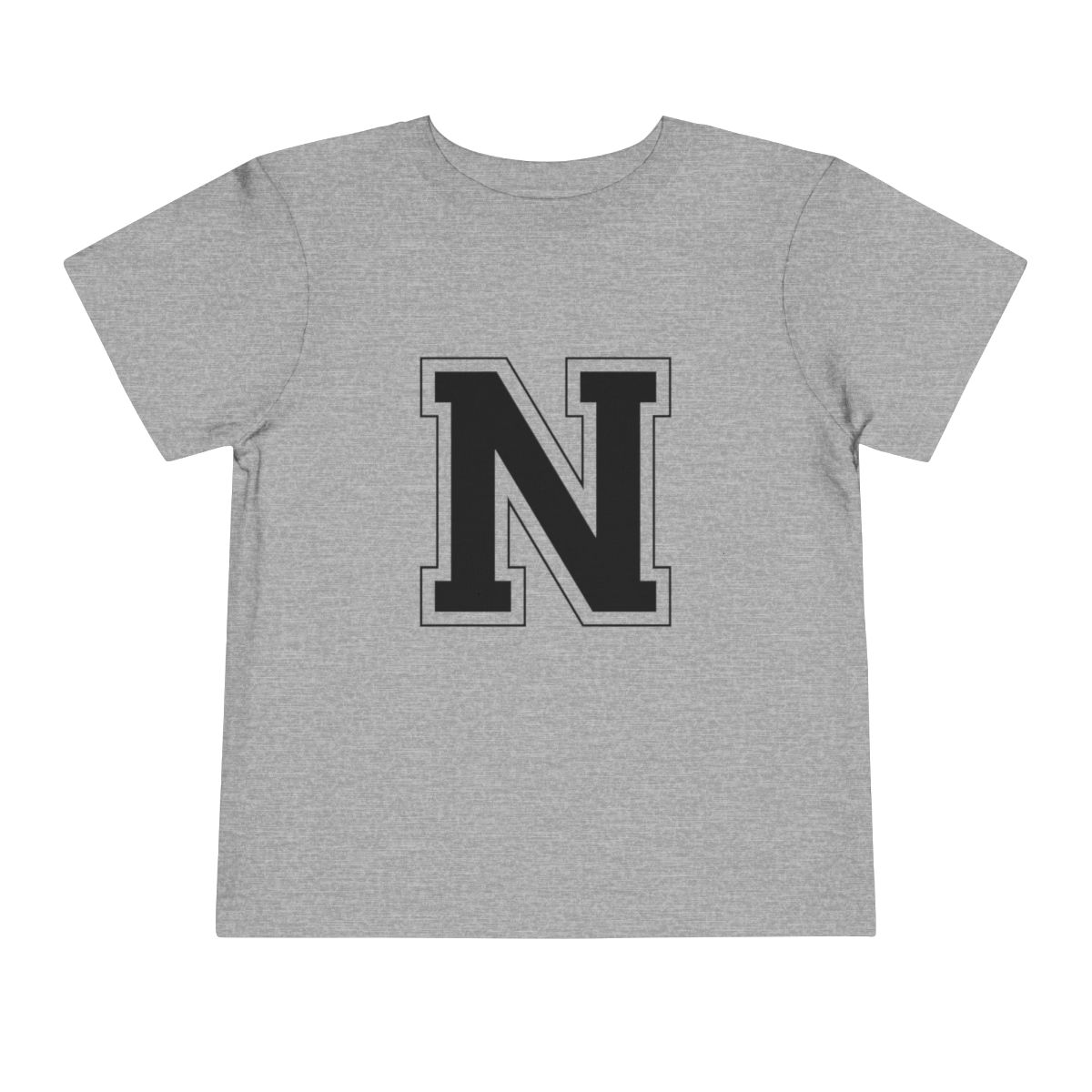 College Black N Toddler Bella Canvas T-Shirt mockup