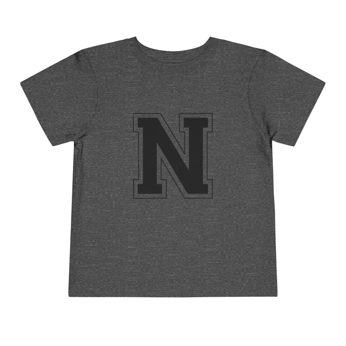 College Black N Toddler Bella Canvas T-Shirt mockup