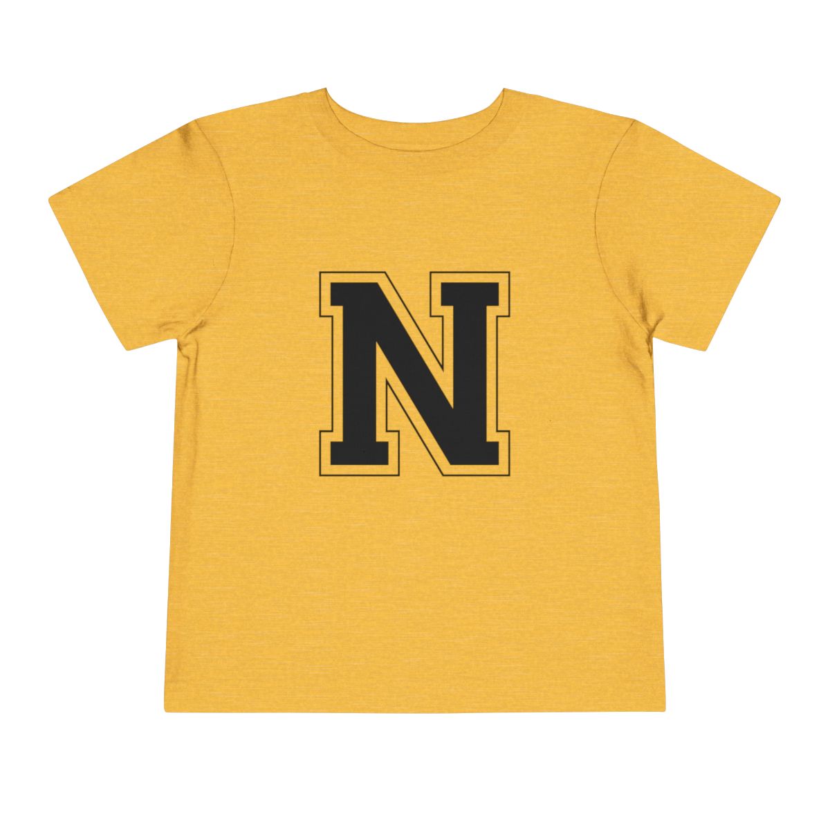 College Black N Toddler Bella Canvas T-Shirt mockup