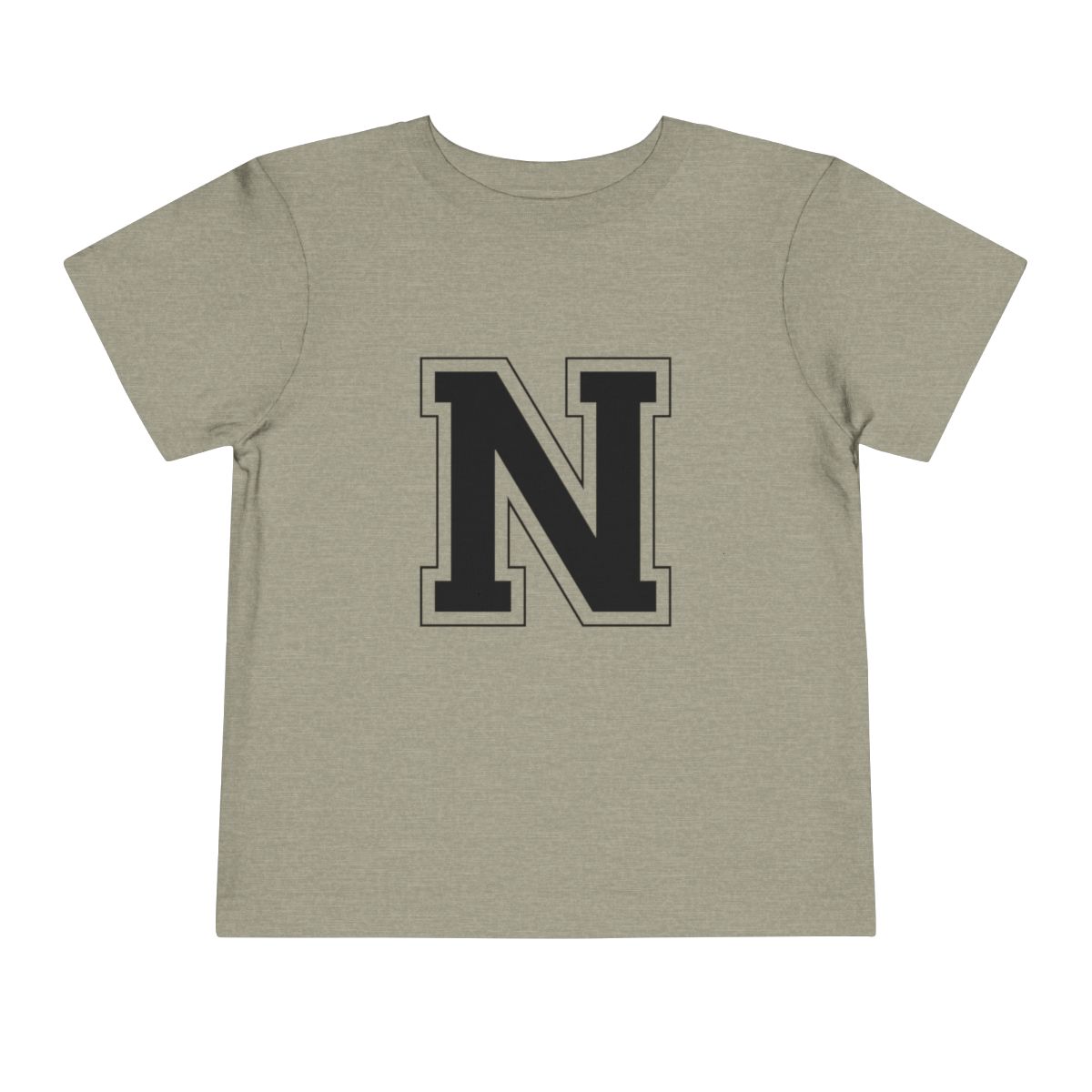 College Black N Toddler Bella Canvas T-Shirt mockup