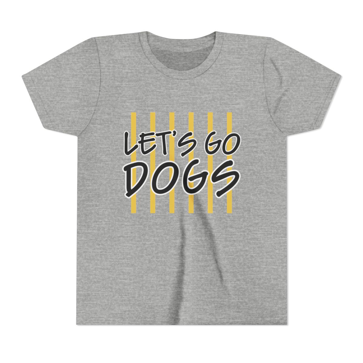 Let's Go Dogs Youth Bella Canvas T-Shirt mockup