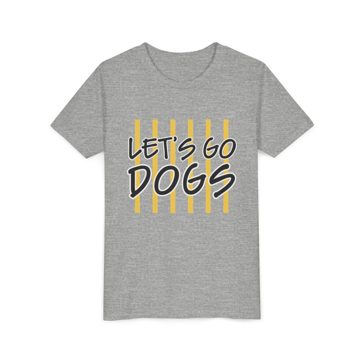 Let's Go Dogs Youth Bella Canvas T-Shirt mockup