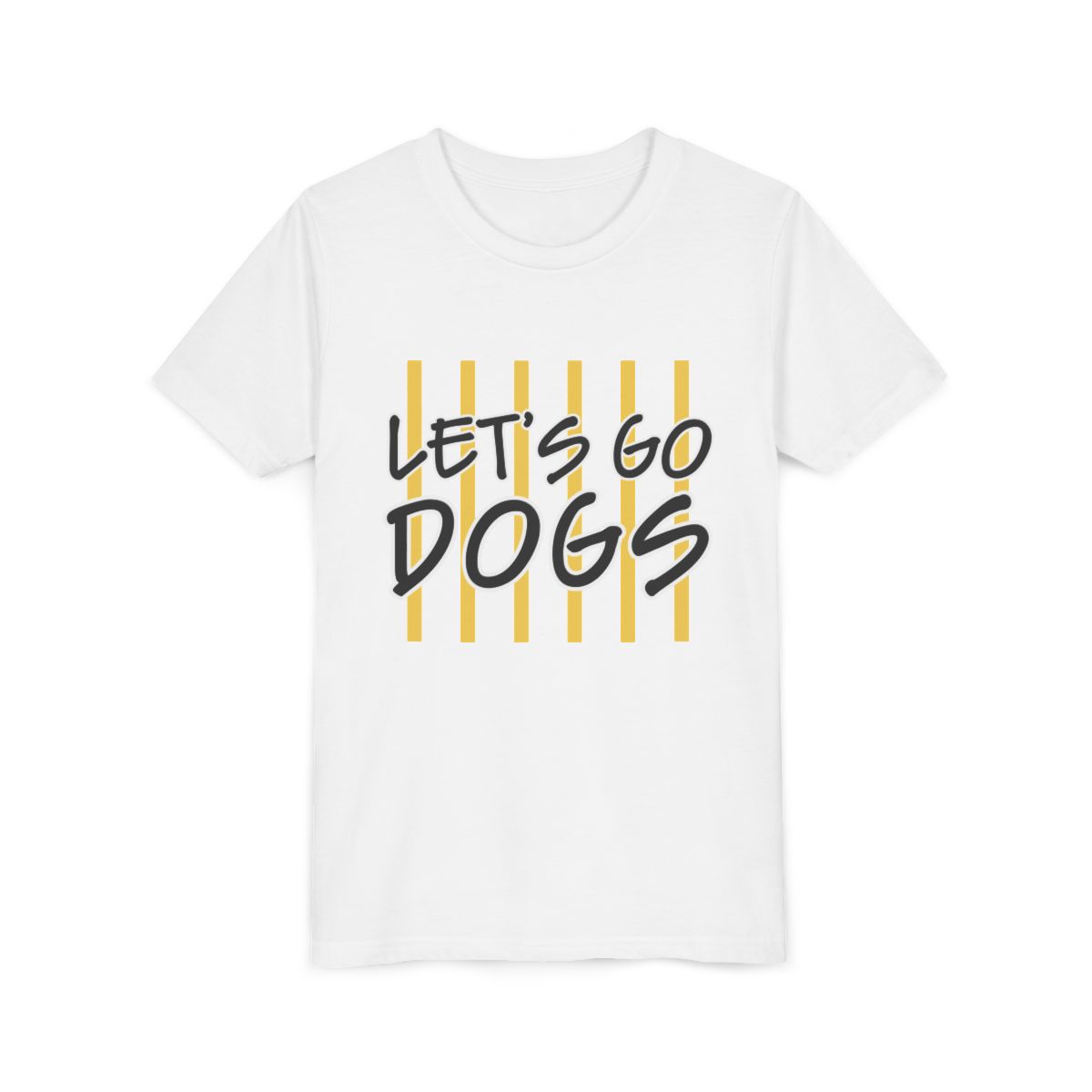 Let's Go Dogs Youth Bella Canvas T-Shirt mockup