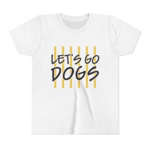 Let's Go Dogs Youth Bella Canvas T-Shirt mockup